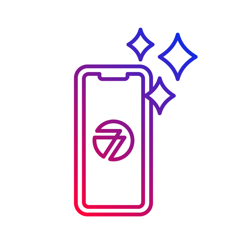 icon 7places app design gradient rot