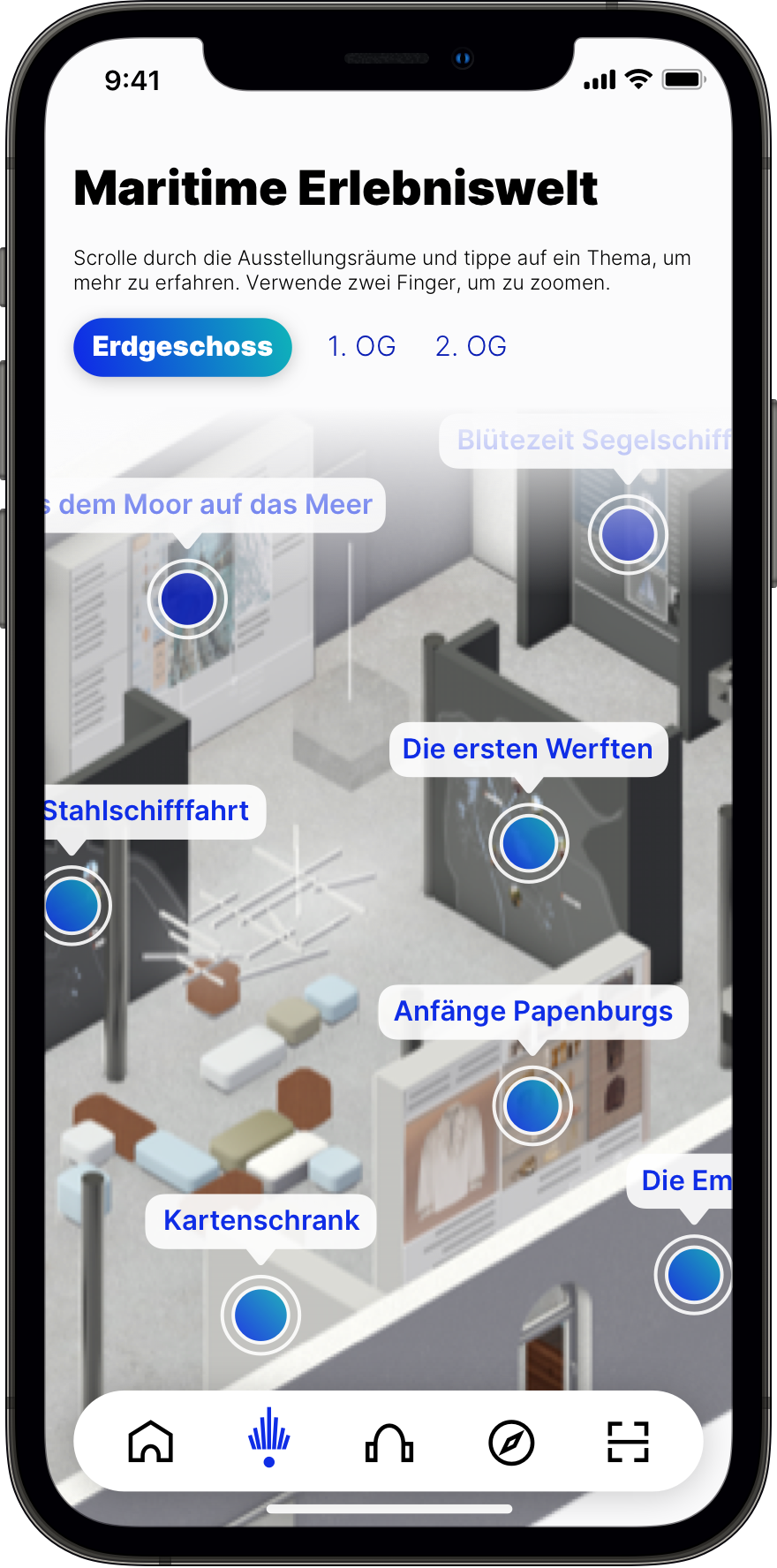 Digitalisierung der Museen durch eine Museumsapp, die neue Form zur Kommunikation mit den Besuchern